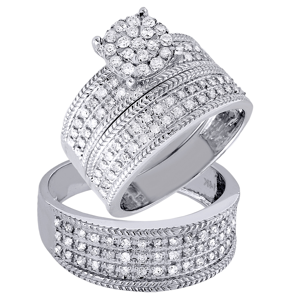 Best 25 White Gold Wedding Ring Sets His and Hers Home, Family, Style